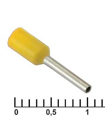 DN00508 YELLOW (1X8MM), наконечник на кабель dn00508, желтая, 1x8 мм
