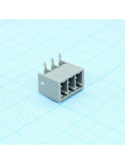BCH-350H- 3 GY, корпусная часть для печатных плат, номинальный ток: 8 a, расчетное напряжение (iii/2): 160 в, номинальное сечение: 1,5 мм?, полюсов: 3, размер шага: 3,5 мм, цвет: сигнальный серый