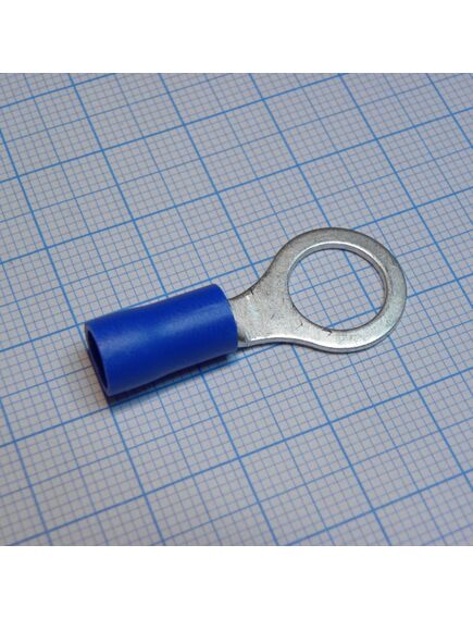 RV5.5-10 Blue, наконечник кабельный кольцевой с изоляцией d=10.5мм, сеч. пров.4.0-6.0мм2