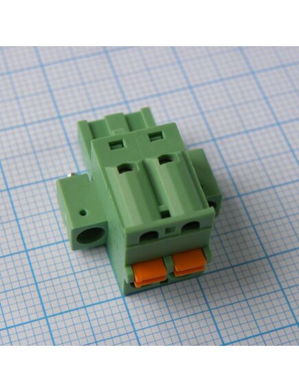 2EDGKDM-5.08-02P-14-00A(H), нажимной безвинтовой клеммный блок 2 контакта шаг 5.08мм