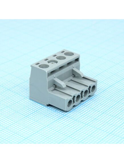 BCP-508- 4 GY, разъемы для печатной платы, номинальный ток: 12 a, расчетное напряжение (iii/2): 320 в, номинальное сечение: 2,5 мм?, полюсов: 4, размер шага: 5,08 мм, тип подключения: винтовой зажим с натяжной гильзой, цвет: сигнальный серый