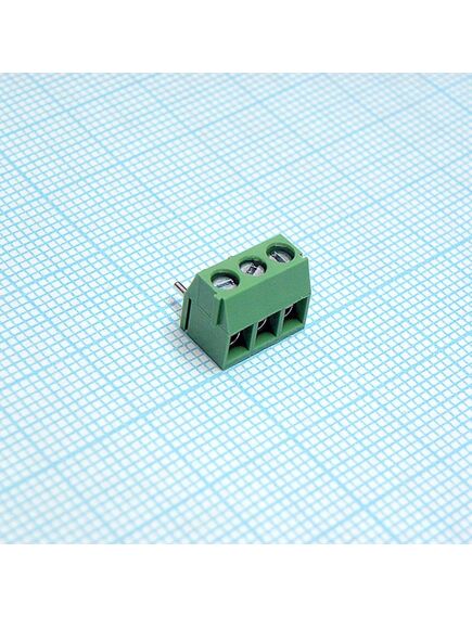 DG350R-3.5-03P-14-00A(H), винтовой клеммный блок с защитой провода, 3 контакта. серия dg350r-3.5