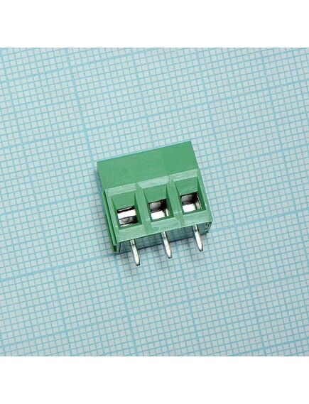 DG125-5.0-03P-14-00A(H), винтовой клеммный блок c рельефной обоймой, 3 контакта. серия dg125-5.0