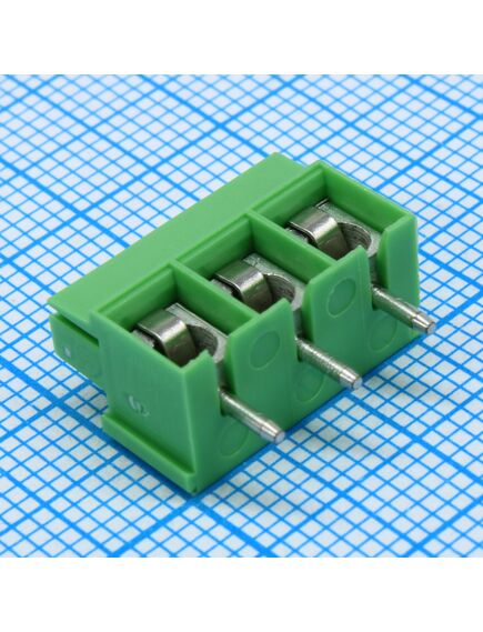 ED500V-03P, шаг: 5.00мм, пров: 2.50мм.кв, 300v, 16a, 3 конт., винт верт., h=10.00мм