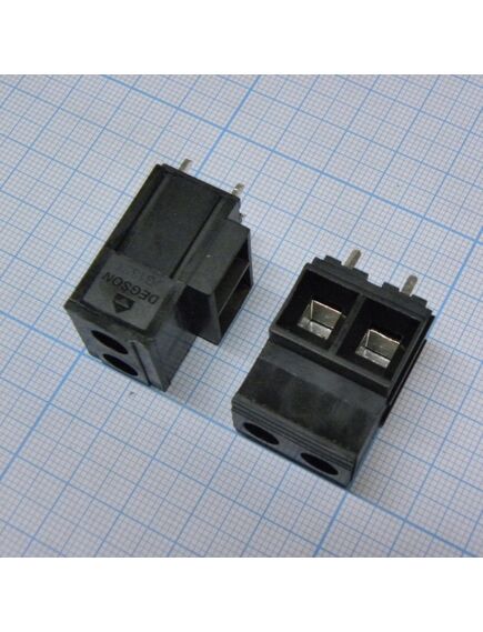 DG135T-10.16-02P-13-00A(H), винтовой клеммный блок c рельефной обоймой, 2 контакта. серия dg135t-10.16
