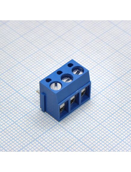 DG300R-5.0-03P-12-00A(H), винтовой клеммный блок с защитой провода, 3 контакта. серия dg300r-5.0