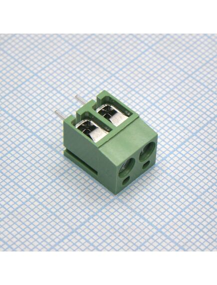 DG305-5.0-02P-14-00A(H), винтовой клеммный блок с защитой провода, 2 контакта. серия dg305-5.0
