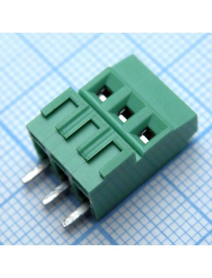 DG381H-3.81-03P-14-00A(H), винтовой клеммный блок c рельефной обоймой, 3 контакта. серия dg381h-3.81