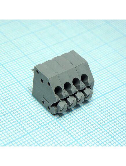 DG250-3.5-04P-11-00A(H), нажимной безвинтовой клеммный блок на 4 контакта. зажим типа торцевой контакт. серия dg250-3.5