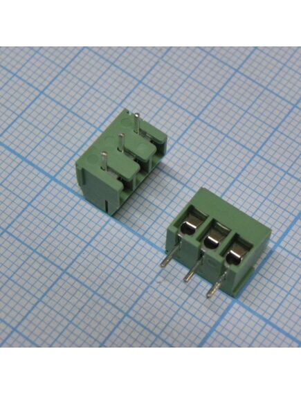 DG350-3.5-03P-14-00A(H), винтовой клеммный блок с защитой провода, 3 контакта. серия dg350-3.5