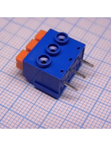 DG390-5.0-03P-12-00A(H), нажимной безвинтовой клеммный блок на 3 контакта. зажим типа торцевой контакт серия dg390-5.0