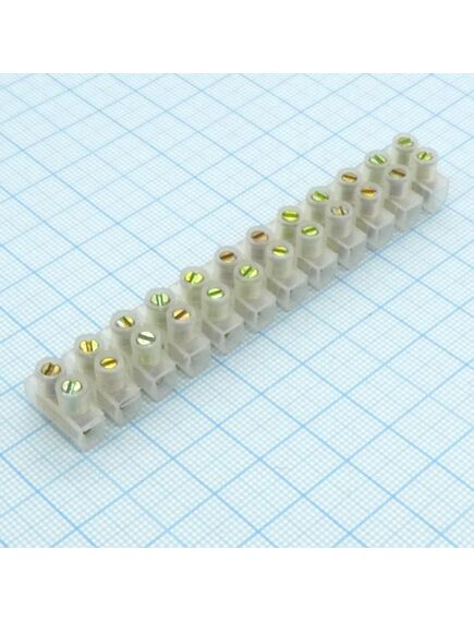 Колодка клеммная PA12-3A-4mm U-Type, колодка клеммная 400в 3а 12 клемм