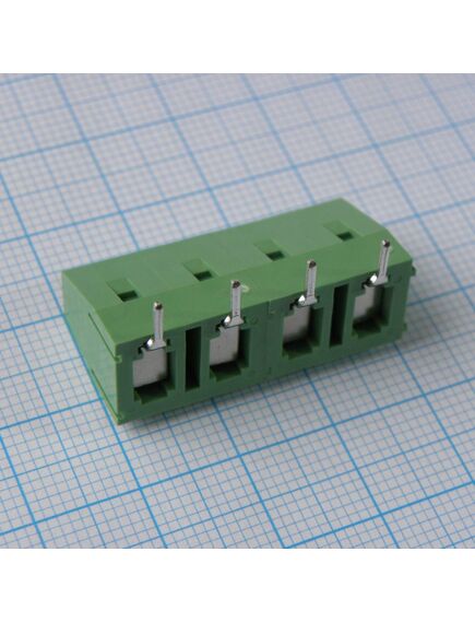 DG128R-7.5-04P-14-00A(H), винтовой клеммный блок c рельефной обоймой, 3 контакта. серия dg128r-7.5