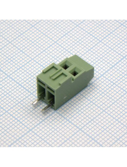 DG381H-3.81-02P-14-00A(H), винтовой клеммный блок c рельефной обоймой, 2 контакта. серия dg381h-3.81