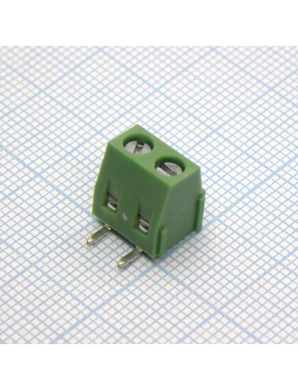 DG127R-5.0-02P-14-00AH, винтовой клеммный блок c рельефной обоймой, 2 контакта. серия dg127r-5.0