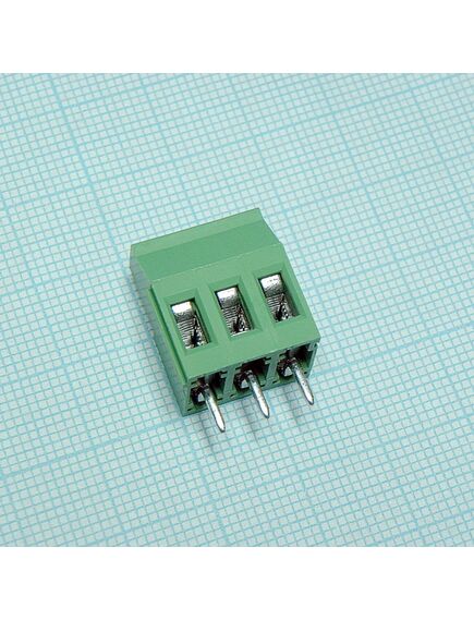 DG130-5.0-03P-14-00A(H), винтовой клеммный блок c рельефной обоймой, 3 контакта. серия dg130-5.0