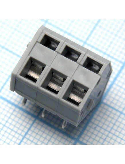DG245-5.0-03P-11-00A(H), нажимной безвинтовой клеммный блок на 3 контакта. зажим типа зажимная клеть. серия dg245-5.0