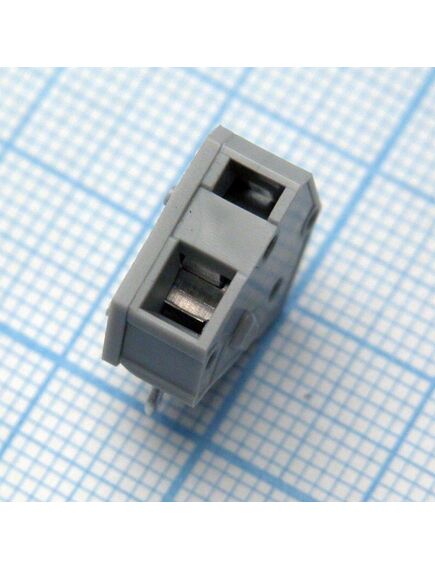 DG245-5.0-01P-11-00A(H), нажимной безвинтовой клеммный блок на 1 контакт. зажим типа зажимная клеть. серия dg245-5.0