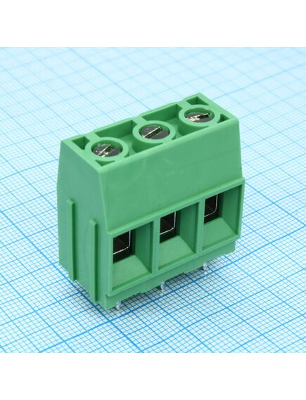 DG136T-10.16-03P-14-00A(H), винтовой клеммный блок c рельефной обоймой, 3 контакта. серия dg136t-10.16