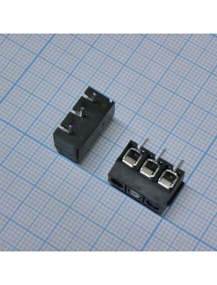 DG306-5.0-03P-13-00A(H), винтовой клеммный блок с защитой провода, 3 контакта. серия dg306-5.0