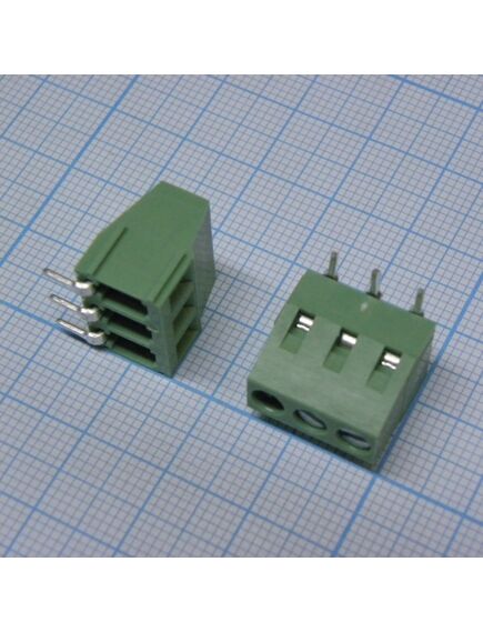 DG128R-5.0-03P-14-00A(H), винтовой клеммный блок c рельефной обоймой, 3 контакта. серия dg128r-5.0