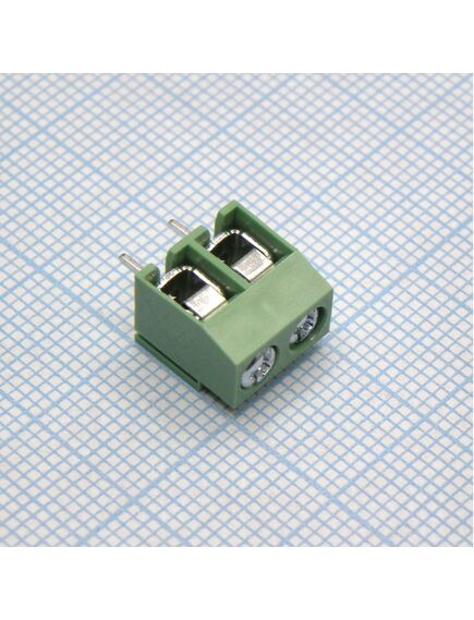 DG126-5.0-02P-14-00A(H), винтовой клеммный блок с защитой провода, 2 контакта. серия dg126-5.0