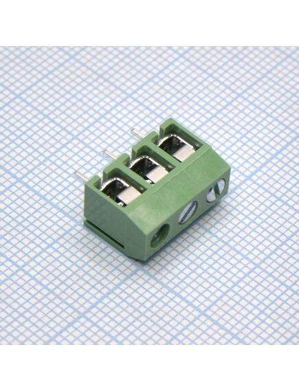 DG306-5.0-03P-14-00A(H), винтовой клеммный блок с защитой провода, 3 контакта. серия dg306-5.0