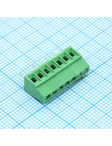 DG308-2.54-07P-14-00A(H), винтовой клеммный блок c рельефной обоймой, 7 контактов. серия dg308-2.54