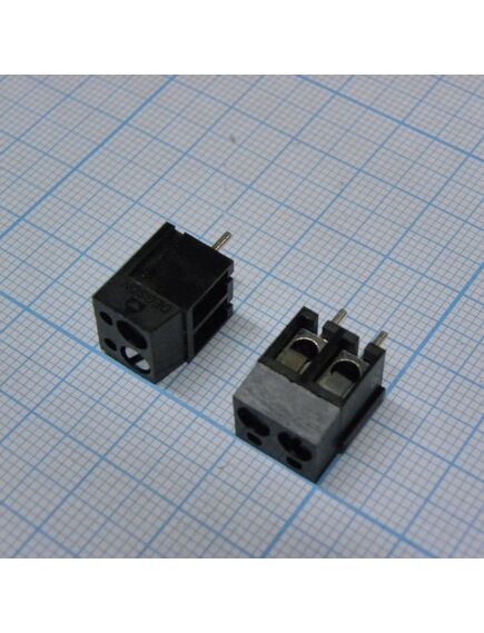 DG300-5.0-02P-13-00A(H), винтовой клеммный блок с защитой провода, 2 контакта. серия dg300-5.0