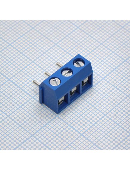 DG301R-5.0-03P-12-00A(H), винтовой клеммный блок с защитой провода, 3 контакта. серия dg301r-5.0
