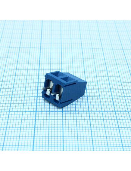 DG128-5.0-02P-12-00A(H), винтовой клеммный блок c рельефной обоймой, 2 контакта. серия dg128-5.0