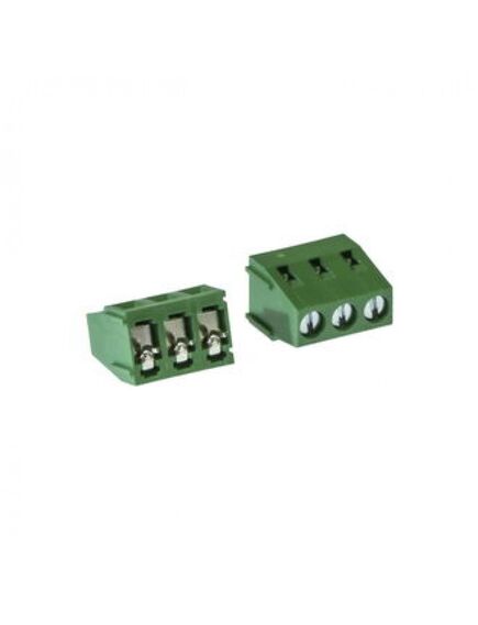 DG128-5.0-03P-14-00A(H), винтовой клеммный блок c рельефной обоймой, 3 контакта шаг 5.0мм