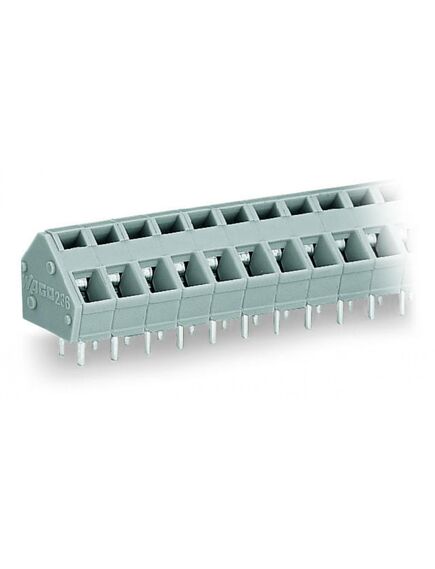 236-402, клеммная колодка типа провод к плате, 2 вывод(-ов), 28 awg, 12 awg, 2.5 мм2, зажим
