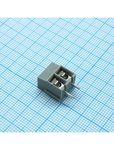 KF300-5.0-02P-11 Grey, винтовой клеммный блок с защитой провода, 2 контакта. серия kf300-5.0 серый