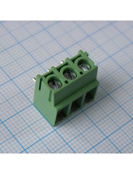 DG302R-5.0-03P-14-00A(H), винтовой клеммный блок с защитой провода, 3 контакта. серия dg302r-5.0