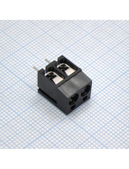 DG305-5.0-02P-13-00A(H), винтовой клеммный блок с защитой провода, 2 контакта. серия dg305-5.0