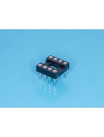 SCSM-8, dip-панель цанговая под микросхему 8pin, шаг 2.54мм, ширина 7.62мм