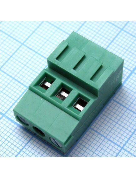 KF128G-5.08-03P-14, винтовой клеммный блок c рельефной обоймой, 3 контакта