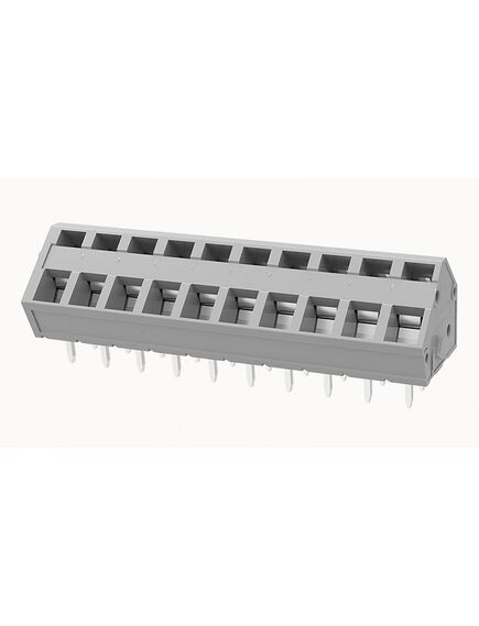 DG245-5.0-10P-11-00A(H), нажимной безвинтовой клеммный блок на 10 контактов. зажим типа зажимная клеть. серия dg245-5.0
