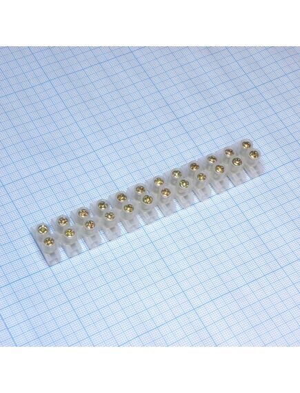 Колодка клеммная PA12-15A-12mm U-Type, колодка клеммная 400в 15а 12 клемм