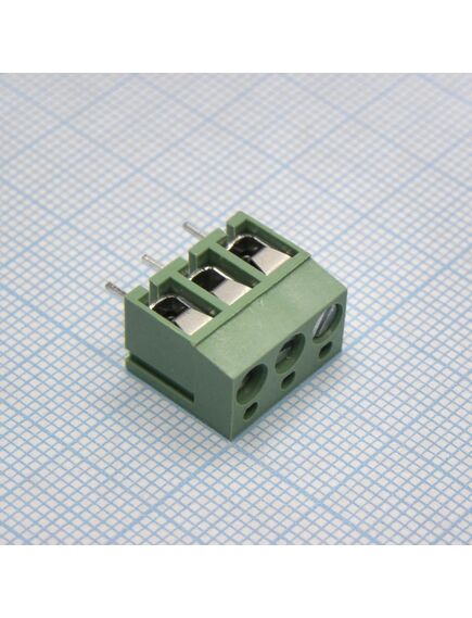 DG305-5.0-03P-14-00A(H), винтовой клеммный блок с защитой провода, 3 контакта. серия dg305-5.0