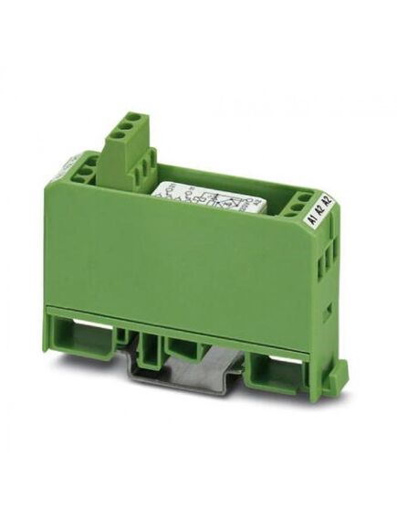 EMG 17-REL/KSR-120/21-21-LC, релейный модуль со встроенным миниатюрным реле, материал контактов (agni): для средних и больших нагрузок, 2 переключающих контакта, входное напряжение 120 b ac/dc