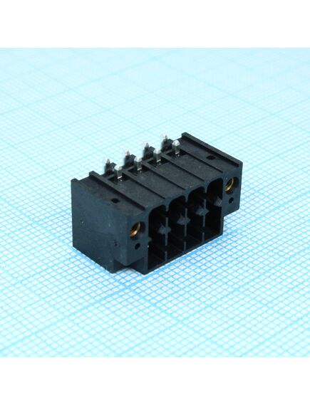 DMC 1.5/ 4-G1F-3.5-LR P20THR, корпусная часть для печатных плат, номинальный ток: 8 a, расчетное напряжение (iii/2): 160 в, номинальное сечение: 1,5 мм?, полюсов: 4, размер шага: 3,5 мм, цвет: черный