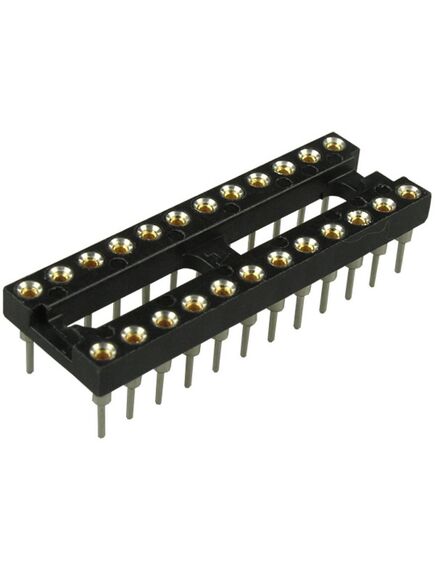 7-1437539-7, dip-панель цанговая под микросхему 24pin, шаг 2.54мм, ширина 7.62мм