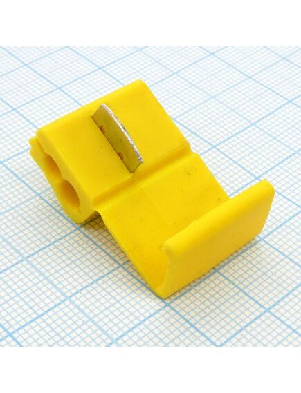 Зажим KTL-028-04YELLOW, для быстрого соединения проводов сечением 4-6 мм2