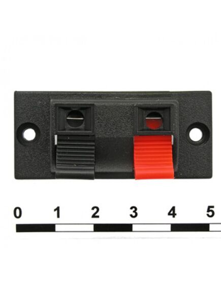 10-0033 / 24*53 MM, клеммник пружинный акустический 24*53 мм, 2 контакта