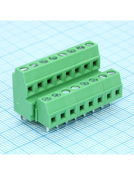 DG381A-3.81-16P-14-00A(H), винтовой клеммный блок c рельефной обоймой, 16 контактов. серия dg381a-3.81
