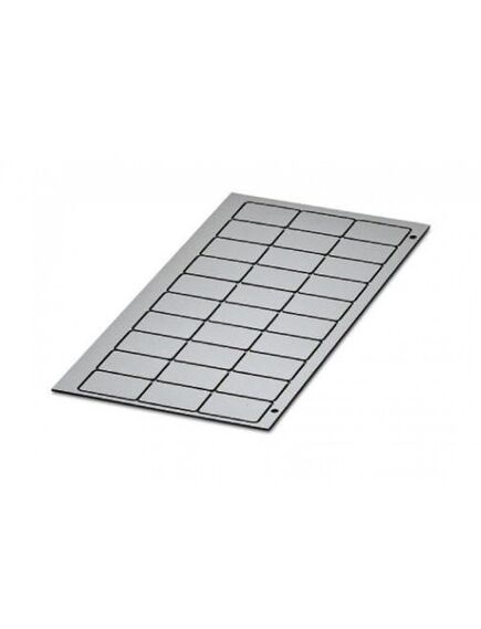GPE 27X18 SR/R, этикетка акрилонитрил бутадиен стирол серебристая 27x18мм
