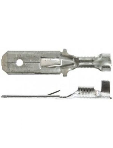 160859-4, контакты quick disconnect terminal 17-20awg l=28mm 6.3mm (max=7.4mm) tin automotive t/r