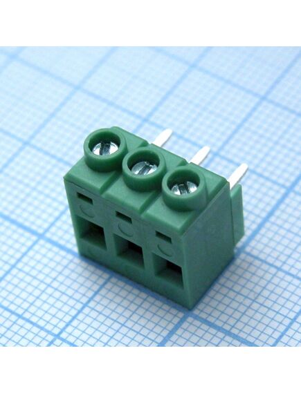 DG632R-5.0-03P-14-00AH, винтовой клеммный блок c рельефной обоймой, 3 контакта. серия dg632r-5.0